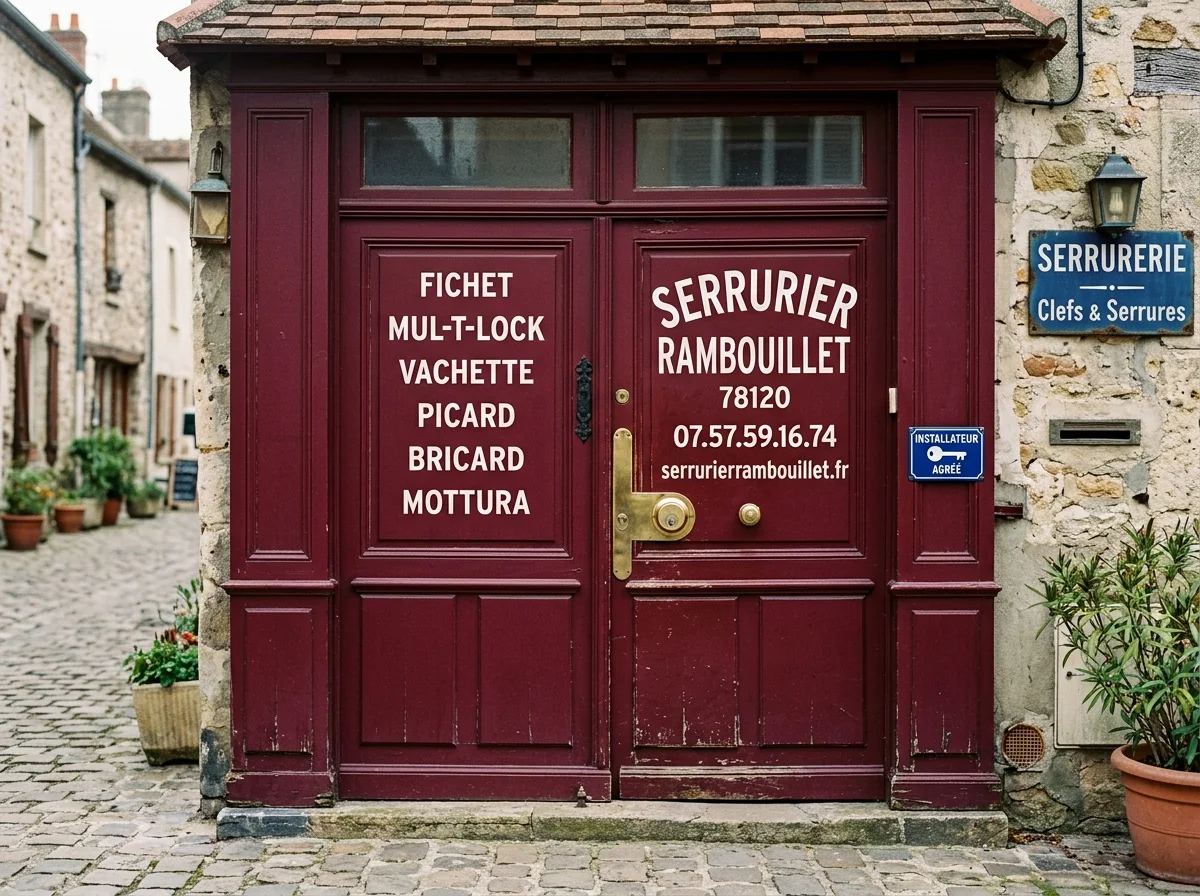 Installateur agréé · double-porte avec plaque des marques posées